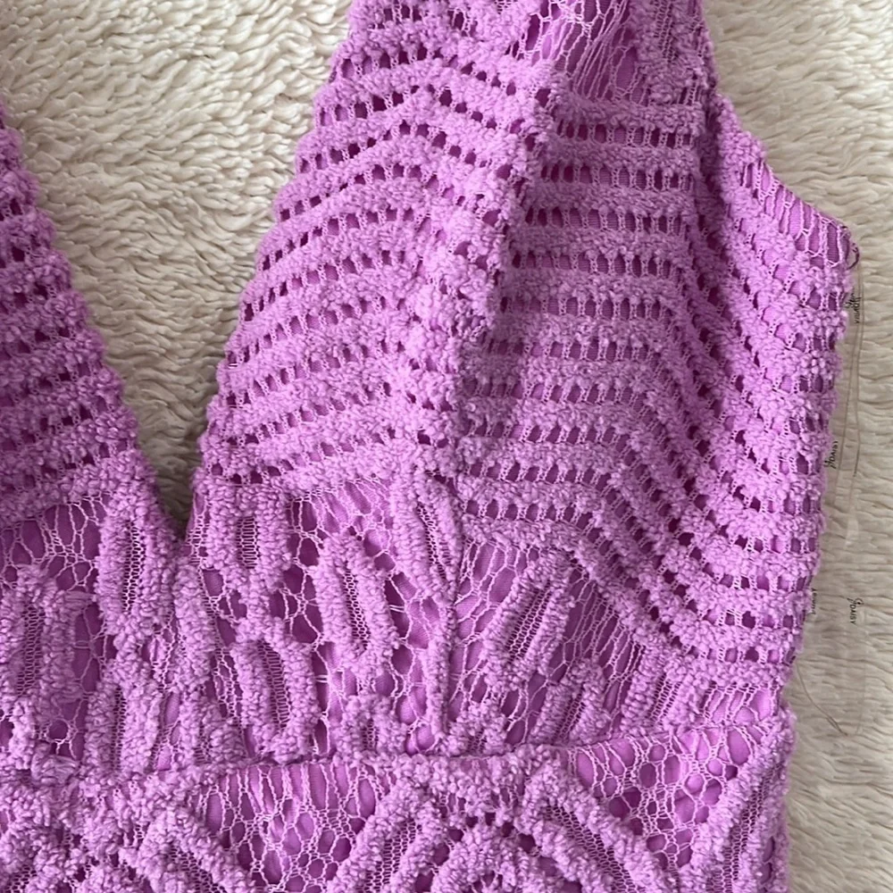 𝅺nwt Purple lace Dress